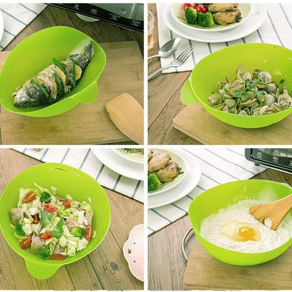 

folding bowl silicone microwave oven steamer baking fish steam roaster bread home kitchen cooking tool dss899 bowls