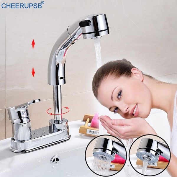 

bathroom sink faucets luxury copper faucet basin height adjustable tap pull out cold water mixer dual hole deck mounted torneiras