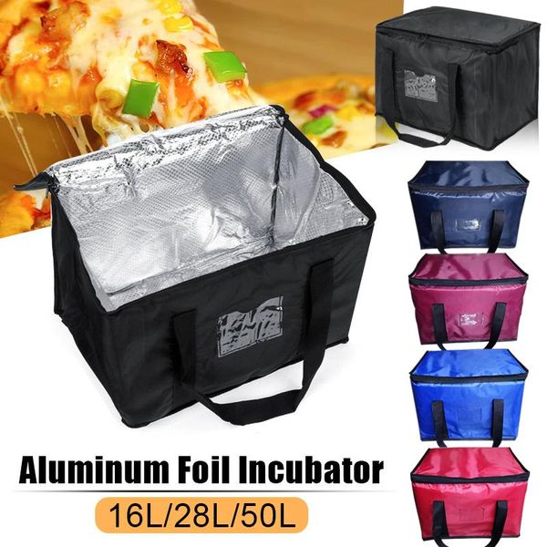 

storage bags delivery bag waterproof insulated reusable pizza takeaway thermal warm/cold buffet server warming tray lunch container