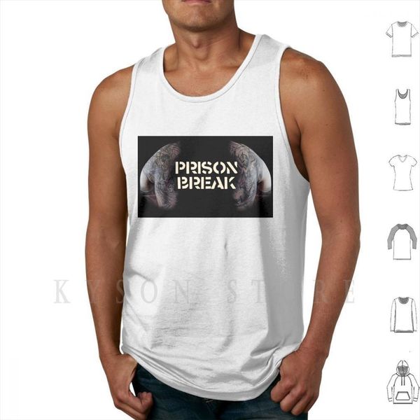 

sequel prison break dandang2 tank vest sleeveless, White;black