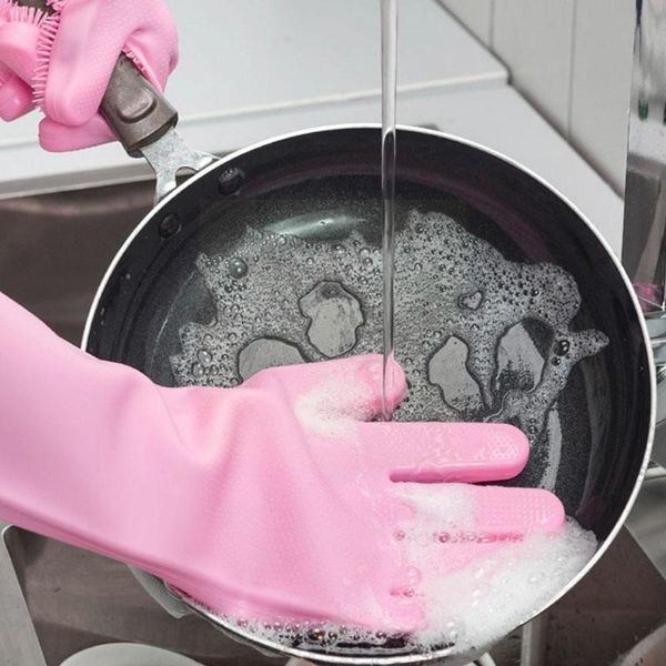 

disposable gloves silicone cleaning dishwashing fruit multifunctional kitchen magic bathroom toilet & x6z5