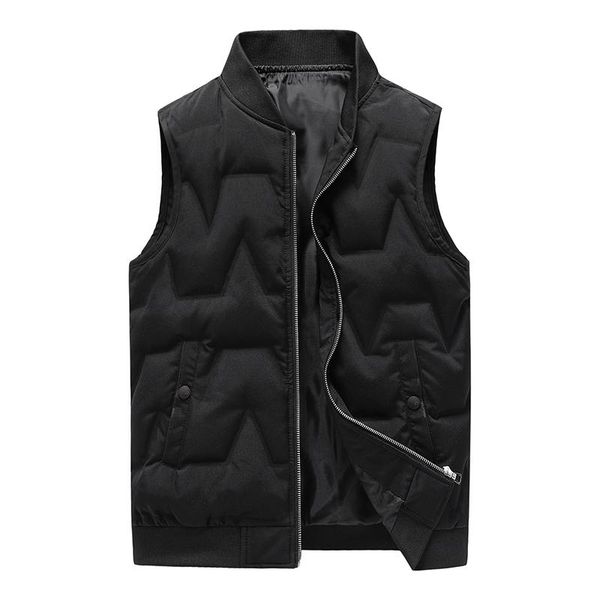 

men's vests mens vest jacket 80% white duck down 2021 winter thick male sleeveless coats fashion windproof waistcoat oversized, Black;white