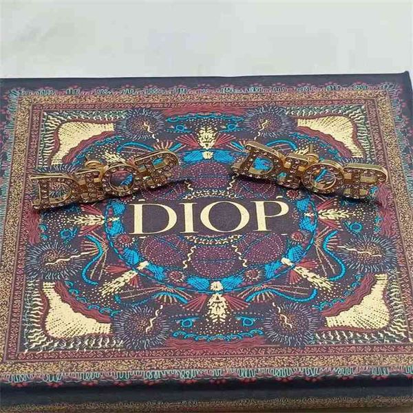 

designer jewelry letter rhinestone stud brass cross color earrings female 925 silver needle 3vky