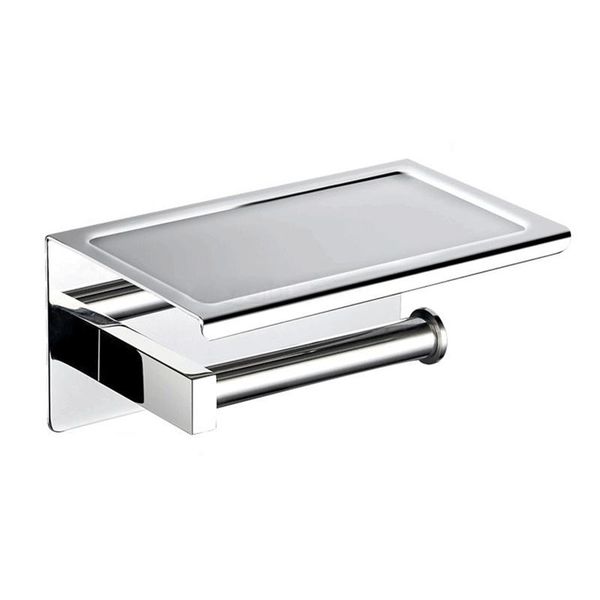 

toilet paper holders bathroom stainless steel adhesive roll holder with shelf wall mount tissue boxes kitchen towel