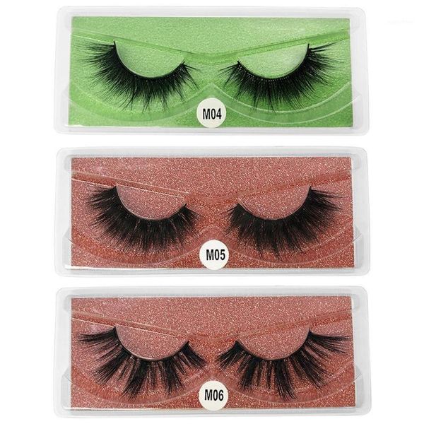 

pairs natural thick false eyelashes 3d faux mink lashes makeup tools1