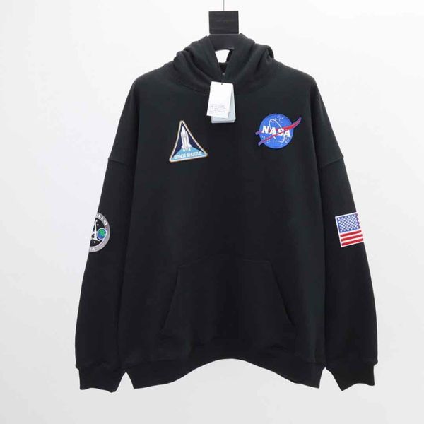 

2021 round neck men's hoodies & sweatshirts with cotton printing and embroidery, 100% replica of european size kf18