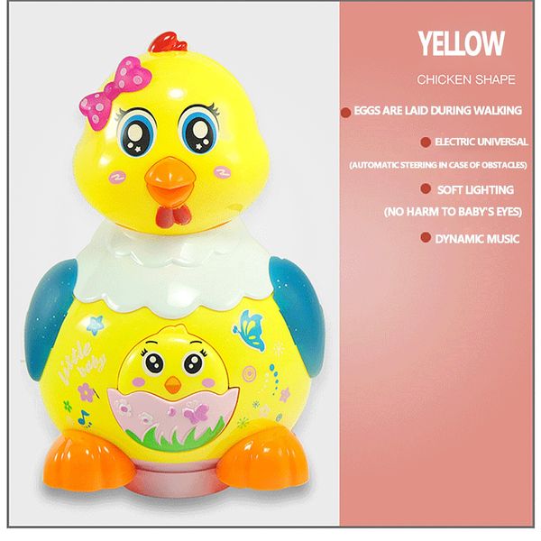 

Electric toy Hen Music Toy Christmas gift Educational With Light And Sound egg laying chicken toy Parent-child Interactive Toys