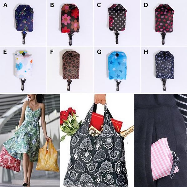 

storage bags stylish foldable reusable eco-friendly shopping backpacks tote grocery handbag bag