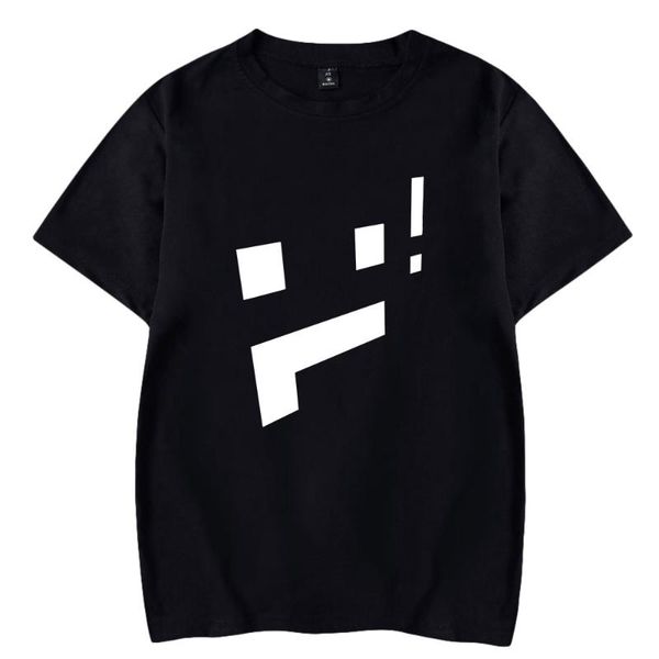 

cotton breathable tshirt hiphop short sleeve fashion leisure summer harajuku streetwear parent-child outfit men's t-shirts, White;black