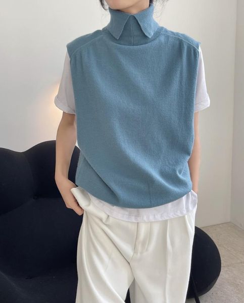 

woman cotton cashmere vest women's blouses & shirts, White