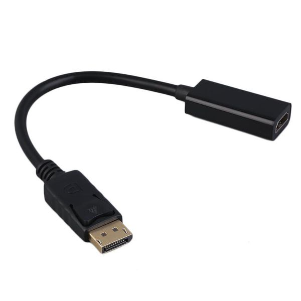

display port dp to adapter hd 1080p m/f cable connector in stock black&white brand computer cables & connectors