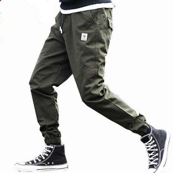 

men's pants men corduroy patchwork pockets cargo 2021 harem joggers harajuku sweatpants hip hop streetwear trousers 5xl 6xl 7xl, Black