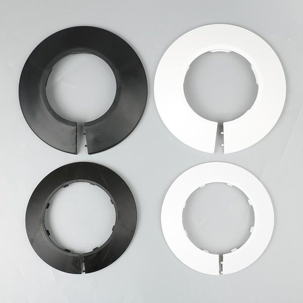 

bath accessory set pipe collar pp radiator escutcheon cover decoration white/black hose drainage widened decorative ring