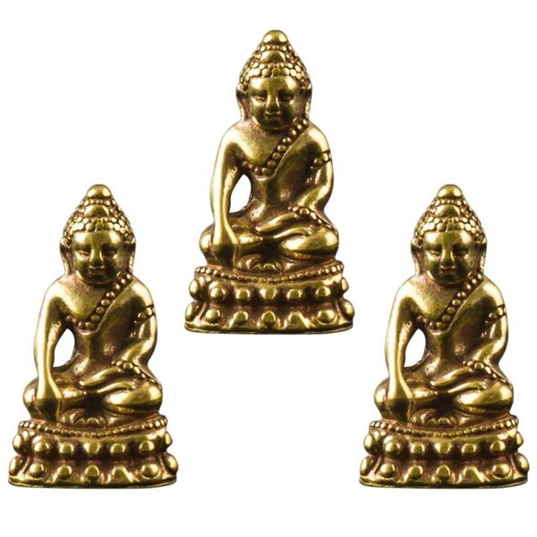 

interior decorations 3pcs brass ornaments creative sitting adornment deskdecoration