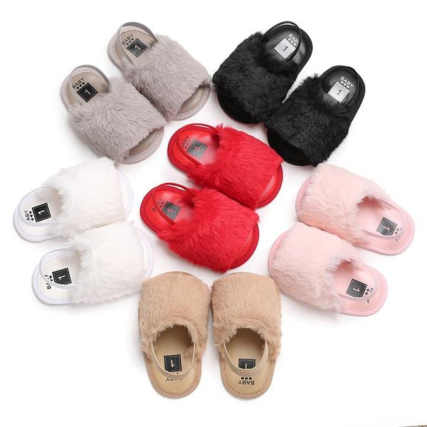 

first walkers patpat baby / toddler girl solid fleece slippers