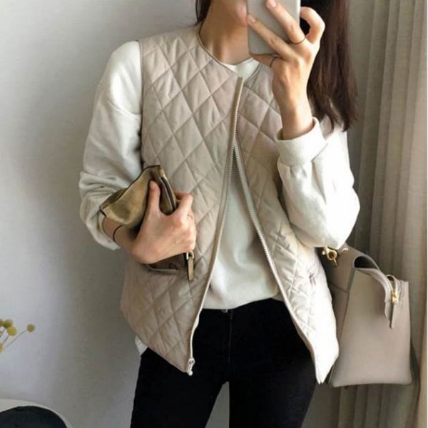 

nomikuma women fashion o neck sleeveless lady vest autumn loose casual zipper fly pockets female coats 3d271 210514, White
