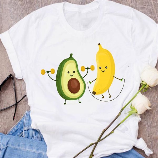 

men graphic avocado funny mens cute cartoon fruit clothes floral lady clothing female tees print, White;black