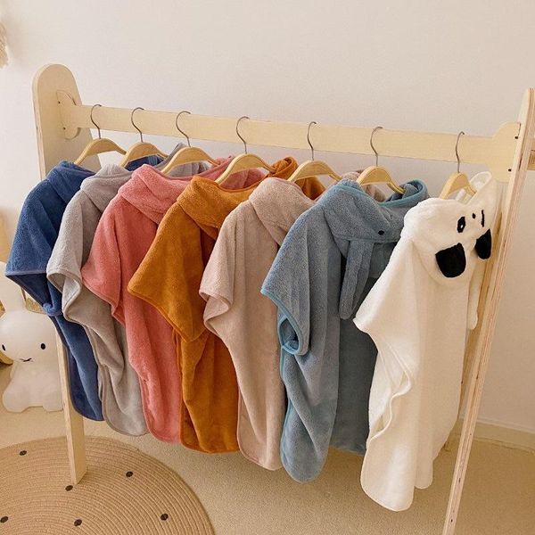 

yoga outfit soft cotton children's bathrobe cape bath towel