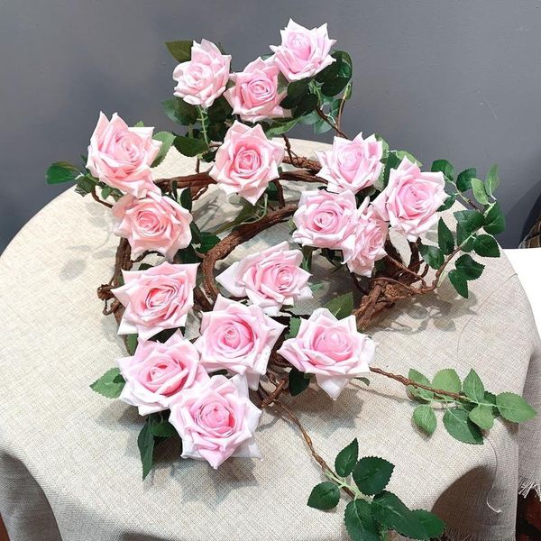 

decorative flowers & wreaths simulation rose vine home decoration wedding fake flower rough branch