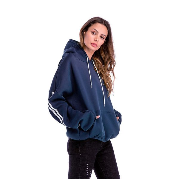 

hoodies soft classic winter casual long sleeve breathable women's hoodie, Black