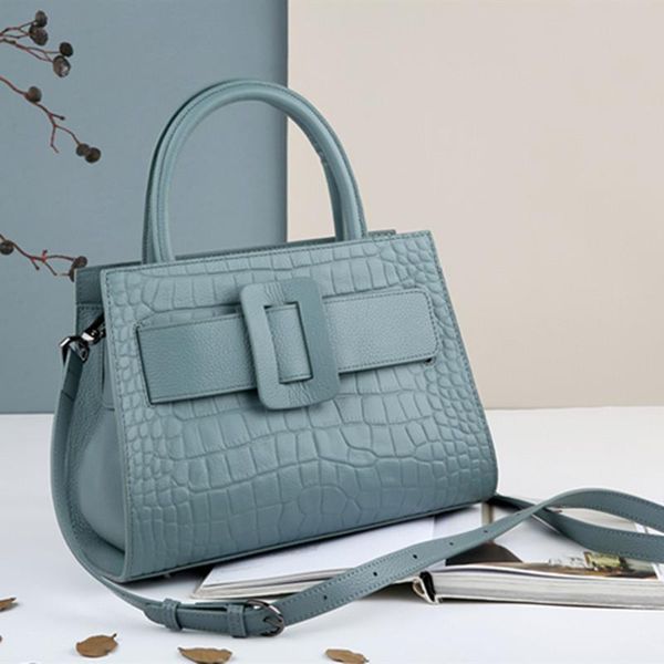 

evening bags fashion leather handbags crocodile pattern large capacity messenger bag ladies all-match single shoulder handbag sac a main