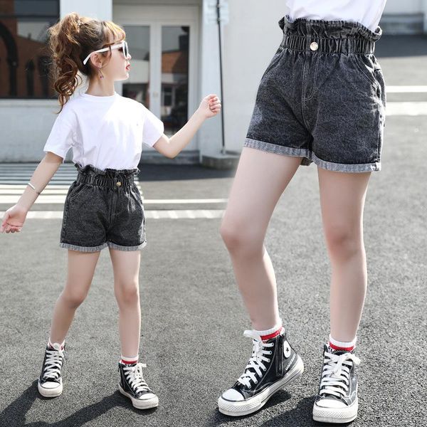 

baby girls shorts jeans trousers design summer children's kids denim for pants toddler girl clothing, Black