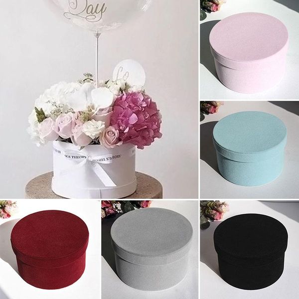 

round flannel storage box flower packaging paper baga floral gift bouquet wrap
