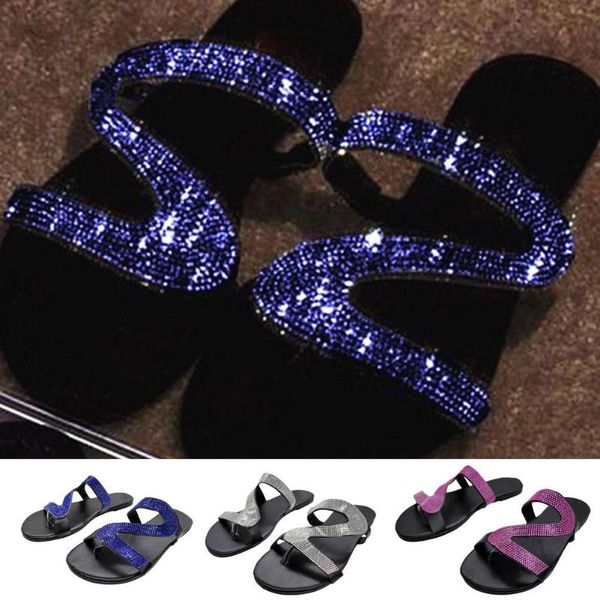 

sandals artificial pu women flat casual summer beach travel slipper flip flops rubber flats ladies plus size, Black