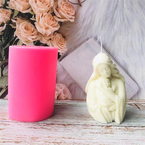 

craft tools portrait candle silicone mold mother embrace baby design making diy gift home decoration