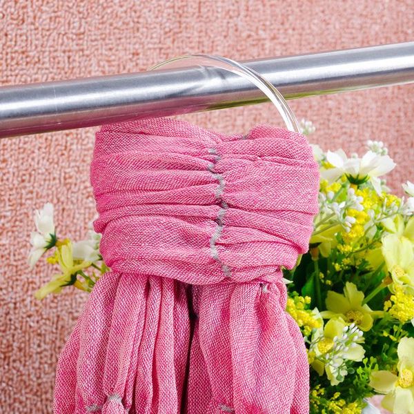 

hangers & racks 100pcs storage rack plastic silk scarf hanger round ring organizer toroidal circle garment belt tie towel clothes shelf hold