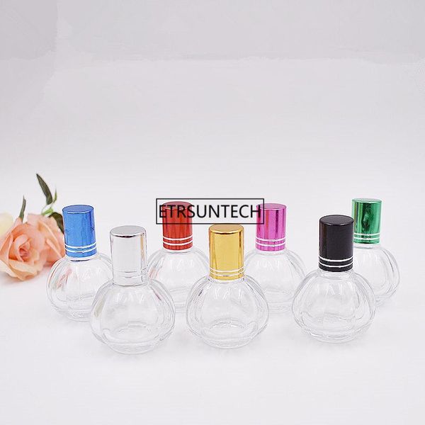 

storage bottles & jars 100pcs 10ml clear glass essential oil roller with balls lip balms roll on bottle f3819