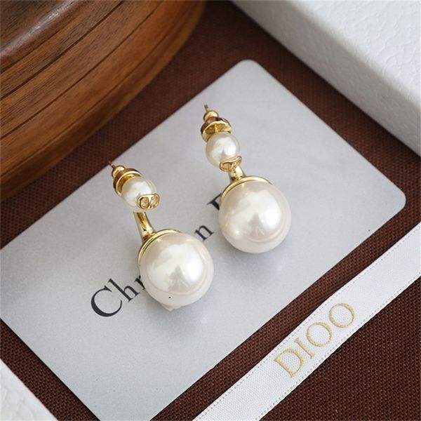

87% off wholesale shop family classic pearl earrings for women, Golden