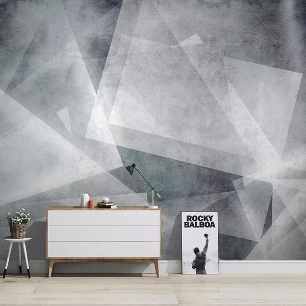 

wallpapers milofi custom 3d wallpaper mural nordic abstract geometric lines living room bedroom background wall decoration