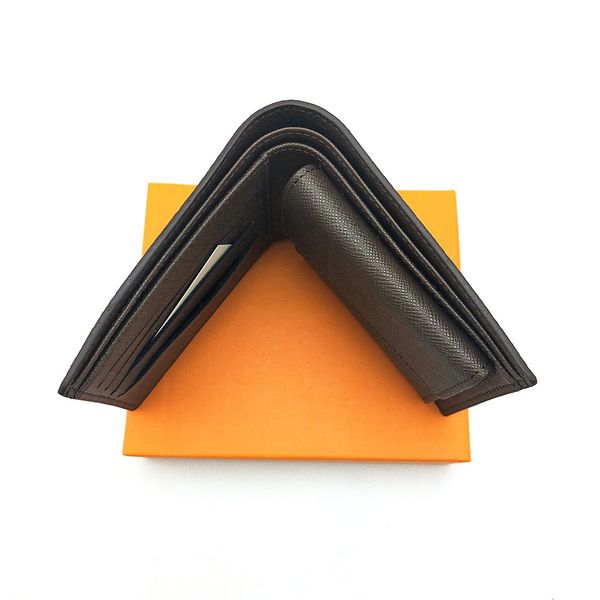 

classic mens wallet fashion men bifold wallets with coin pocket multiple short men wallet small wallets with box, Red;black