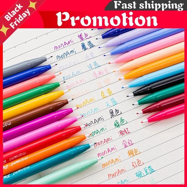 

gel pens 12/24/36/48 colors monami plus pen korean stationery canetas papelaria zakka gift office material escolar school supplies 3000