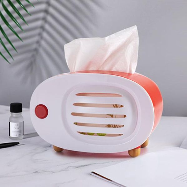 

tissue boxes & napkins retro radio shape deskoffice napkin holder home decoration paper plastic storage box