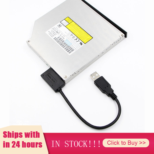 

computer cables & connectors est usb 2.0 to mini sata ii 7+6 13pin adapter converter cable for lapdvd/cd rom slimline drive in stock dro