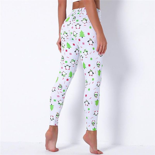 

women's leggings fashion slim legins high waist woman pants women stripe legging animal pattern white printing fitness leggins, Black