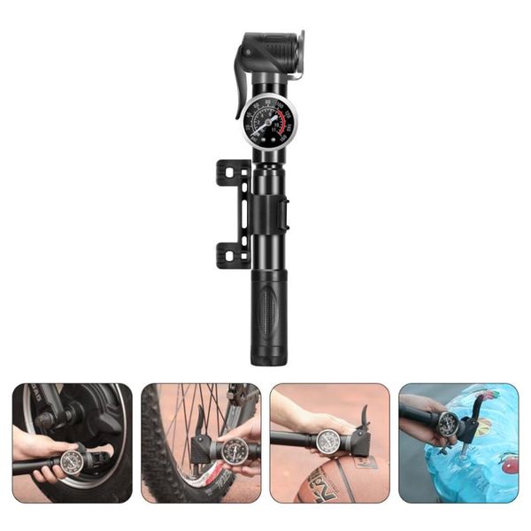 

bike pumps mini air pump basketball inflator with pressure gauge tyre
