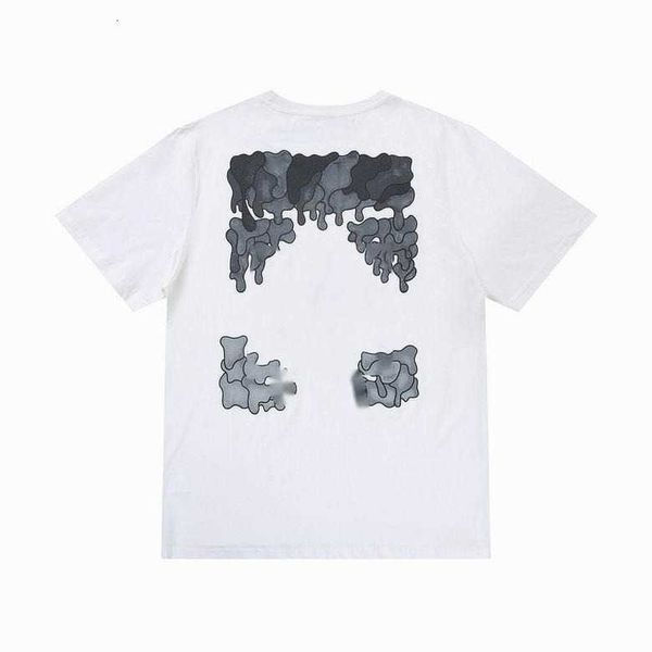 

t shirt off designer cross brands tshirts gradient dissolve printing short sleeves t shirts mens tee casual women x, White;black