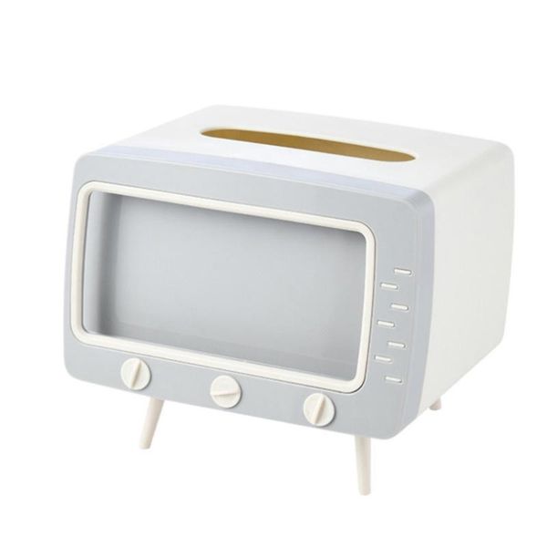

tissue boxes & napkins 1pc facial holder box tv-shaped napkin case phone