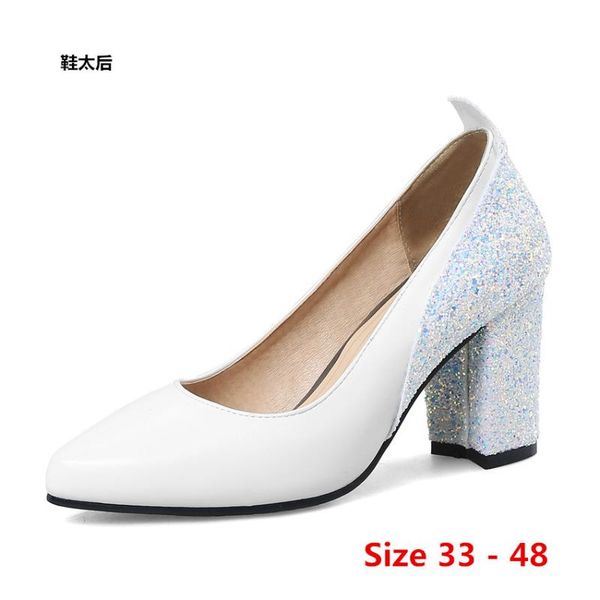 

dress shoes stiletto party wedding high heels women's heel ladies pumps woman small big size 33 - 48, Black