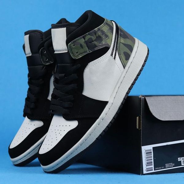 

shoes 1 1s mid camo light bone black high man women sneaker comfortable sneakers