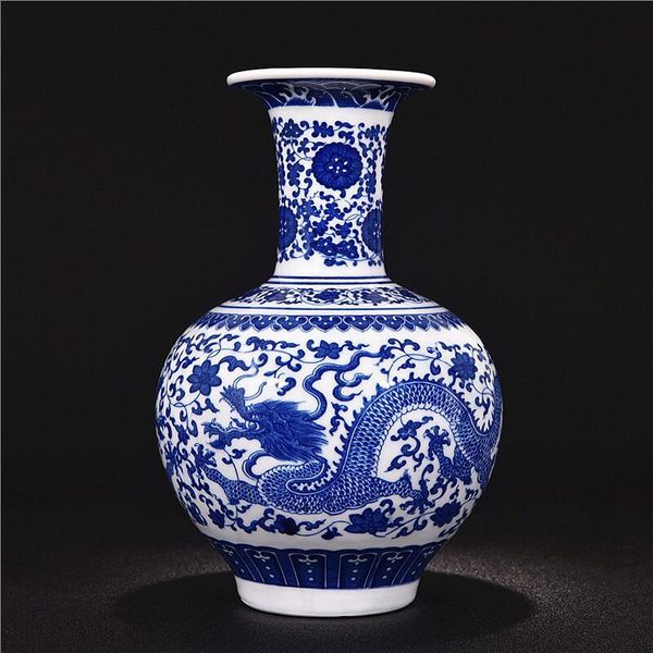 

vases antique blue and white porcelain lotus general tank ginger jars home furnishing jingdezhen ceramic decoration vase