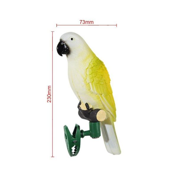

garden decorations ly solar power led light bird parrot lamp with clip night lights for outdoor path ornament fif66