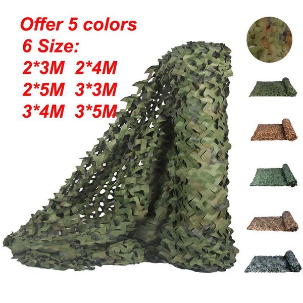

hunting military accessories camouflage net 2x3m/2x4m/2x5m/3x3m/3x4m/3x5m woodland army training camo netting tents and shelters
