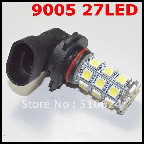 

car headlights 2pcs/lot 9005 led light 27smd fog lamp high beam auto / tail head