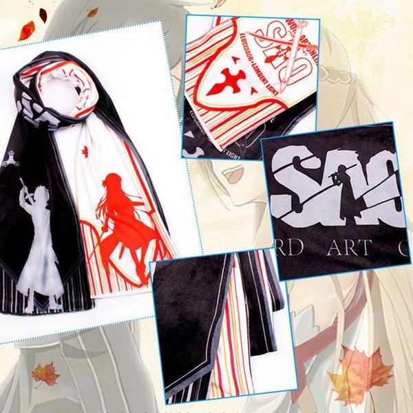 

scarves demon slayer kimetsu no yaiba printed scarf winter men women warm shawl soft wrap, Blue;gray