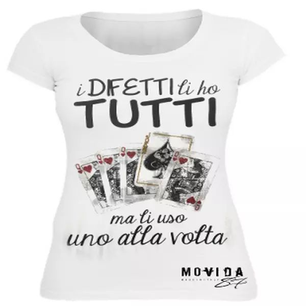 

T-Shirt Lady NightLife 87 defects, White;black