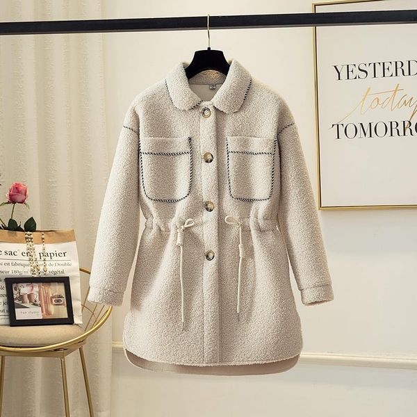 

women's jackets faux fur coat female jacket autumn winter women clothes 2021 korean vintage warm manteau femme hiver zt4884, Black;brown